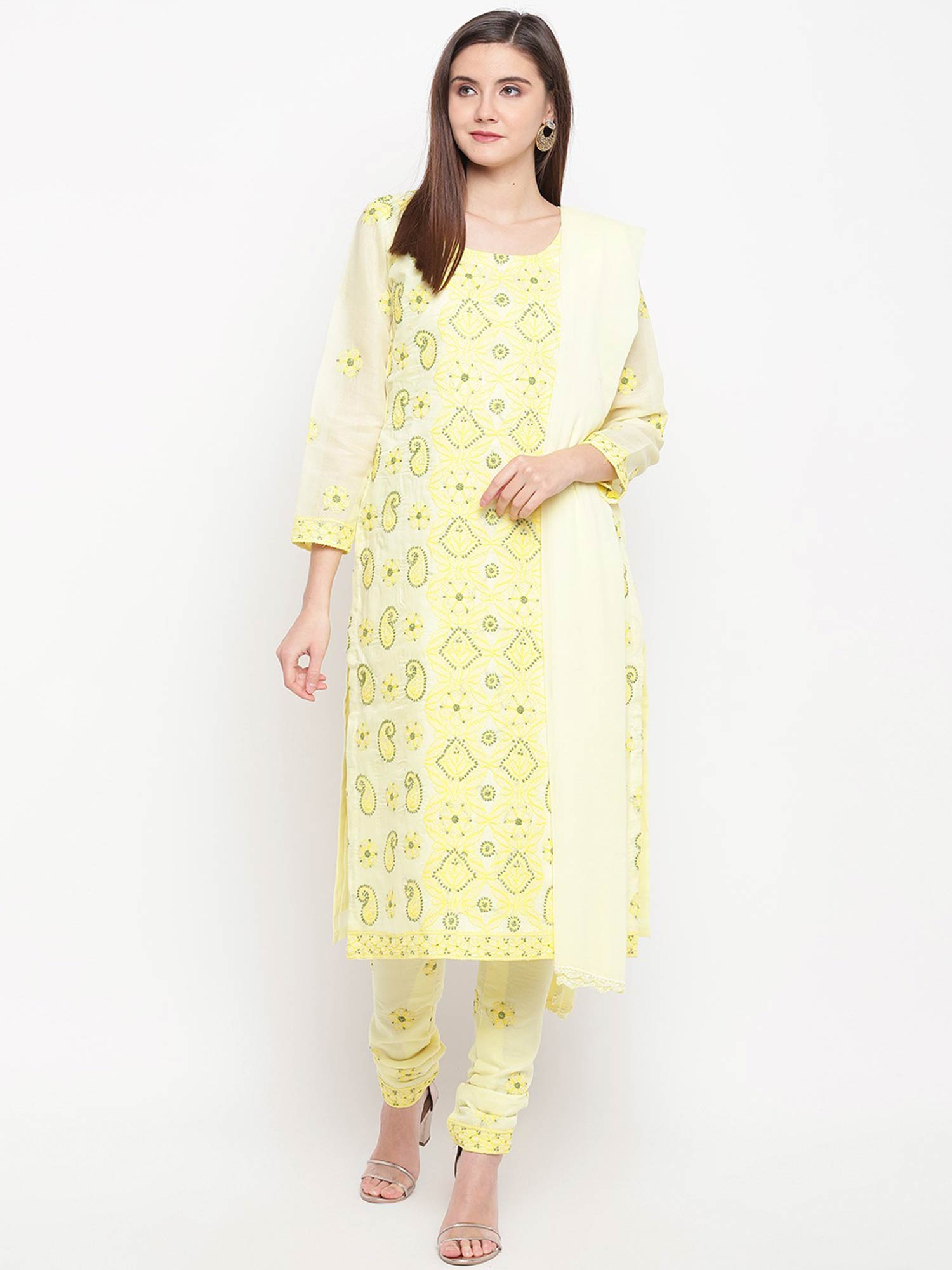 Buy ADA Festive Lemon Lucknowi 