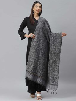 ADA - Grey Embroidered Dupatta (A511118)