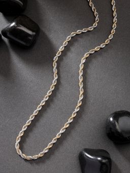NVR - Men Rhodium Plated Stainless Steel Chain