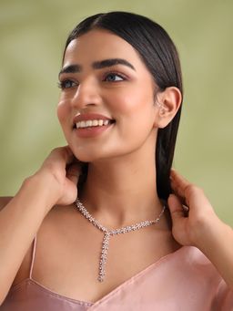 Yellow Chimes - Rose Gold Plated Floral Neck Chain