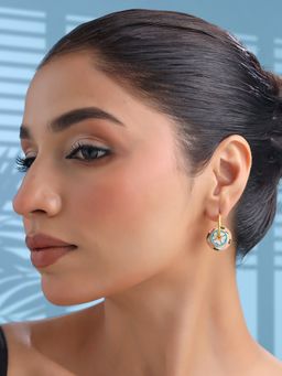 Yellow Chimes - Multicolor Enamel Hoop Earrings