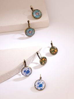 Yellow Chimes - Multicolor Clip On Earrings For Women (Pack of 3)
