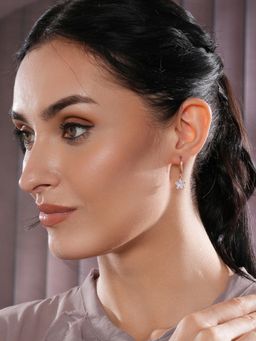 Aatmana - Rose Gold-Plated Star Drop Earrings