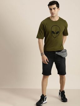 DILLINGER - Olive Graphic Oversized T-Shirt