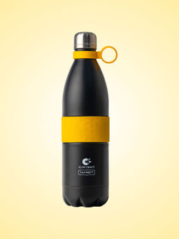 CLAY CRAFT - Yellow Stark Double Walled Water Bottle, 1000Ml
