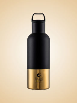 CLAY CRAFT - Gold Trekko Double Walled 24 Hours Hot & Cold Water Bottle
