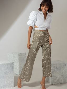 Twenty Dresses by Nykaa Fashion - White Solid V Neck Shirt