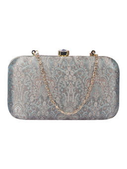 Anekaant - Ethnic Grey Evening Clutch Bag