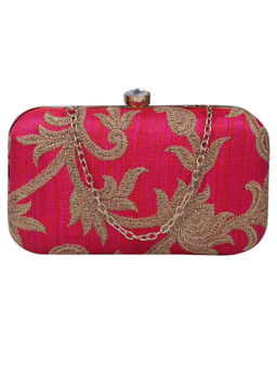 Anekaant - Ethnic Magenta Evening Clutch Bag