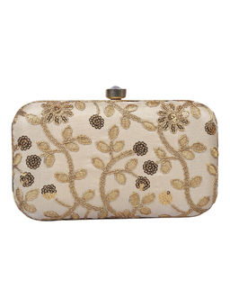 Anekaant - Ethnic White Evening Clutch Bag