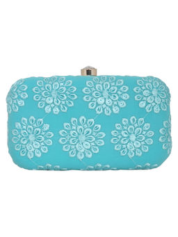 Anekaant - Minaudiere Turquoise Evening Clutch Bag