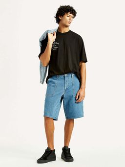 Levi's - Male Blue Solid/Plain Shorts