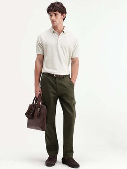 Rare Rabbit - Olive Double Layered Cargo Trousers