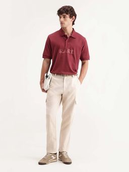 Rare Rabbit - Off White Double Layered Cargo Trousers