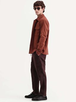 Rare Rabbit - Brown Double Layered Cargo Trousers