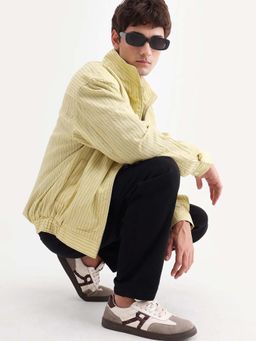 Rare Rabbit - Yellow Striped Elasticated Jacket