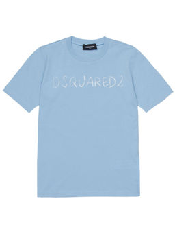 Dsquared2 - Blue Solid Half Sleeves T-Shirts