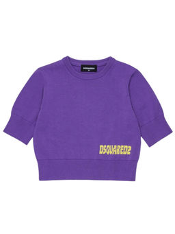 Dsquared2 - Purple Full Sleeves Solid Sweater