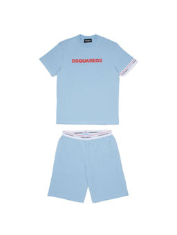 Dsquared2 - Boys Blue Solid T-Shirt & Shorts