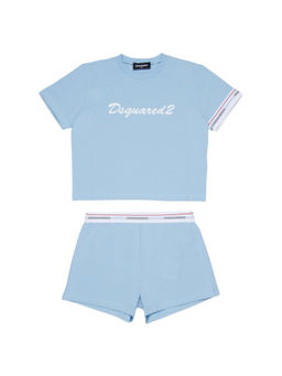 Dsquared2 - Boys Blue Solid T-Shirt & Shorts