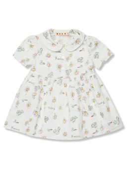 Marni - White Floral Print Dress