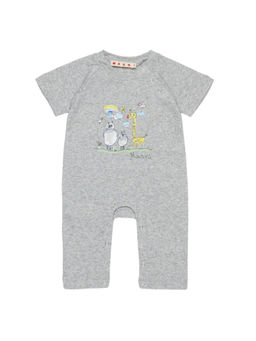 Marni - Grey Graphic Rompers