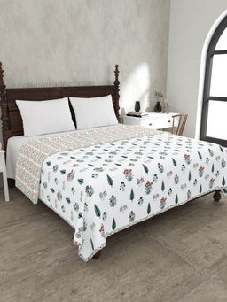 JAIPUR FABRIC - Green Pacific Pure Fine Soft Cotton Double Bed Dohar (Queen)