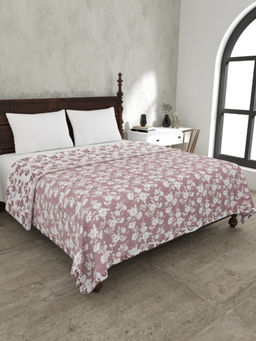 JAIPUR FABRIC - Summer Revival Pink Cotton Reversible Double Bed Dohar (Queen)