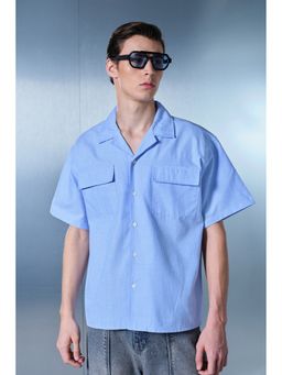 Bonkers Corner - Cove Oversized Men's Blue Shirt