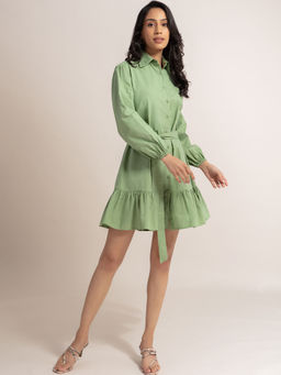 Twenty Dresses by Nykaa Fashion - Pastel Green Bring On The Sass Dress