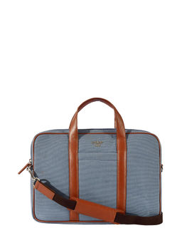 Eske - Blue Brayan Genuine Leather 13 Inch Laptop Bag