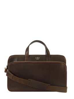 Eske - Brown William Genuine Leather 15 Inch Laptop Bag
