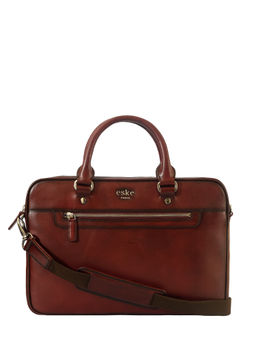Eske - Maroon Stevie Genuine Leather 13 Inch Laptop Bag