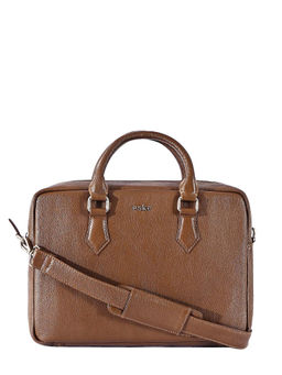 Eske - Brown Acco Textured 15 Inch Laptop Bag
