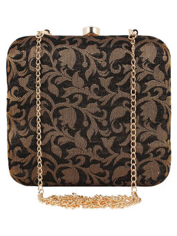 Anekaant - Ethnique Embroidered Party Clutch Black & Gold