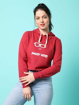 PINACOLADA - Womens Red Printed Sweatshirt