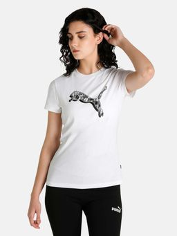 Puma - Power Safari Graphic Womens White T-shirt