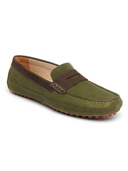 Ruosh - Mens Footwear Drivers Slip On Green