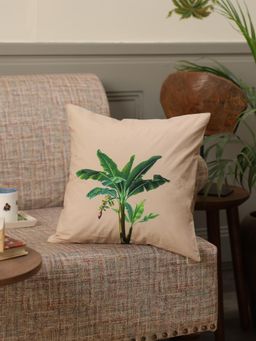 Crown of Poppies - The Palm & Desert Safari Cushion Cover Multi-Color (16x16 Inches)