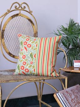 Crown of Poppies - The Terracotta Trails Cushion Cover Multi-Color (Pack of 6) (16x16 Inches)