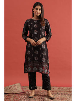 Folksong - Brown Printed Kurta