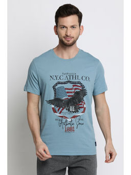 Van Heusen Innerwear - Men Athleisure Crew Neck & Short Sleeve T-Shirt - Light Blue