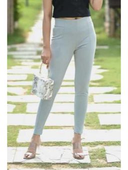 MLADA - Blue Women's Office Wear Slim Fit High Waist Stretch Cotton Lycra Jeggings