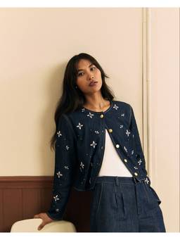 Calling June - Navy Blue Cleo Jacket