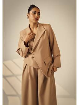Neeti and Mudita - Tan Sahara Blazer