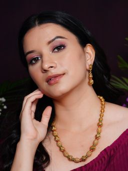 Designbox - Dholki Necklace with Earrings