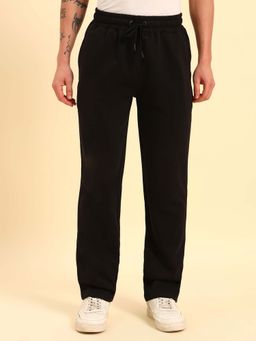 Cantabil - Men Black Solid Track Pant