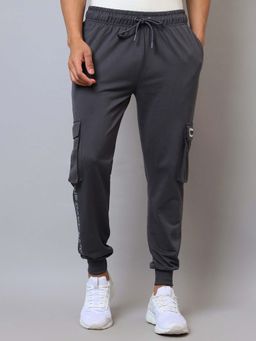 Free Authority - Official Batman: The Dark Knight Graphic Printed Grey Regular Fit Joggers