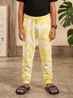 KiddoPanti - Boys Yellow Cotton Track pant