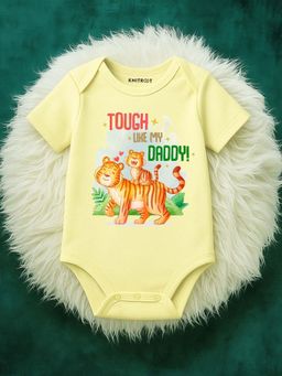 KNITROOT - Unisex Yellow Cotton Onesie